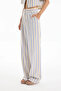 Striped Ecru Women's Trousers Pnt00446 - 4