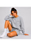 Hüppy Printed Women's Oversize Sweatshirt with Shorts Tracksuit Set - 3