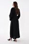 Bolerosu Buckle Decorated Glossy Dress - 5