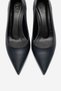 Velmira Navy Blue Matte Women's Heeled Shoes - 2