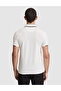 Ecru Slim Fit Zippered Polo Collar T-Shirt 50321185-Vr019 - 5
