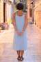 V6 - Baby Blue Göcek Linen Dress with Rope Straps - 3