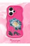 Redmi Note 13 Pro Plus 5g Compatible Case Camera Protector Red Silicone Couple Phone Case Floral Pattern - 2