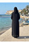 Standard Ferace with Zippered Cuffs and Pockets, with Sequin Detail, Loose Cut, Can Be Weared in Sizes 40-48. - 4