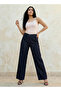 Wide Leg High-Rise Jeans with Elastic Waist - 3