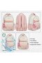 Ultra Light Premium Water-Resistant Unisex Middle and High School Backpack with Accessories and Hidden Back Pocket - 7