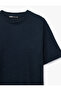 Regular Fit Short Sleeve Textured Tok Fabric Crew Neck T-Shirt - 5
