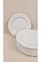 Elif Porcelain 6-Piece Cake Plate Set - 5