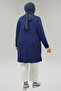 68057 Plus Size Half Zip Modal Tunic - Indigo - 5
