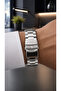 Men's Wristwatch Black Navy Blue Dial Steel Band 5 Atm - 5