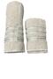 2 Piece Bath and Hand Towel Set Brown Cotton