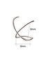Ear cuff earring, double model with intersecting rings - 3