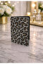 Open Leopard Patterned Stone Crystal Shiny Stone License Case Luxury Design - 2