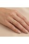 Gold Color Cross Model Zircon Stone Adjustable Ring