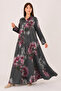 Park Moda Spring Floral Patterned Long Italian Linen Shirt Dress - 2