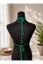 Handmade Crochet Crop Blouse |   Bohemian Summer Women's Blouse with Straps Bustier Green - 3