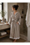 Muslin Plain Pattern Bathrobe for Beach, Sauna, Spa, Bath Use. - 2