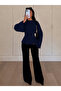 Women's Waist-Slit Flounce Long Sleeve Blouse 223 - 3