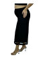 Plus Size Viscose Lycra Tulle Detailed Wide Leg Slim Viscose Women's Capri Leggings Trousers - 6
