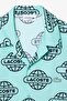 Men's Relaxed Fit Green Shirt Loose Cut Patterned Men's Shirt Green - 4