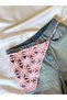 Powder Pink Daisy Patterned Summer Bandana, Knitted Patterned Bohemian Bandana & Waist Scarf - 3