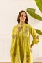 Cotton Anarkali Flower Embroidered Kurta Set for Women |Women Indian Wear | Festive & Party Wear | 3 Piece SetKurta Set for Women | Kurta Pant Dupatta Set | Women Indian Wear | Ethnic Indian Wear - 5