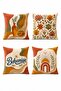 Bohemian Patterned 4-Piece Throw Pillow Cover Set - 3