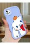 Realme C11 2021 Compatible Case Camera Protector Blue Silicone Couple Phone Case Stripe Pattern
