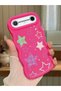 Tecno Spark Slim Compatible Case Camera Protector Red Silicone Couple Phone Case Star Pattern