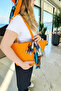 Handmade Beach Pool Bag and Hat Set with Scarf Multi-Purpose Easy to Clean Washable Decorative Bag and Hat Set Summer Fashion Combo - 4