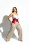 Plus Size Red Women's Corset Belt Waist Shaper Wide Design - 4