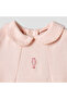 Collared Short Sleeves Romper with Embroidery - 4