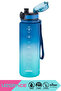 500ml New Double Color Leak-Proof Bpa-Free Motivational Tritan Water Bottle with Lockable Lid - 2