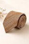 Gold Beige Classic Linen Tie Kk13860 - 2