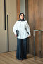 Women's Lightweight Gathered Poplin Shirt White - 5