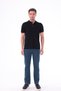 Men's Petrol Blue Light Non-Marking Cotton Flexible Denim Jean Jeans Regular Fit - 5