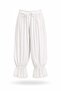 White Shalwar Trousers with Lace Detail on the Cuffs 0202