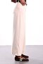 Beige Elastic Waist Tensel Jean - 5