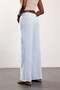 Blue Wide Leg Linen Trousers 17795 - 4