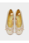 Girls Textured Slip-On Ballerinas - 5