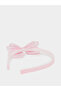 Girls Pink Embellished Bow Headband - 2