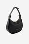 Black - Women's Shoulder Bag with Black Logo Sp1263 - 2