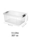 2-Piece Lockable Box - Toy Organizer Baby Kids Room Storage Organizer 15Lt Transparent - 5