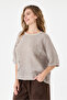 Mink Italian 100% Linen Stone Oversize Linen Blouse Size 38 - 42 - 2