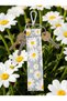 Daisy Flower Patterned Keychain |   Durable Handmade Keychain