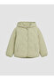Hooded quilted girl's jacket - 2