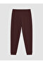 Özmarka New Season Burgundy Regular Fit Men's Jogger Sweatpants - 5