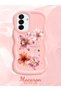 Samsung Galaxy A17 Compatible Case Camera Protector Pink Silicone Couple Phone Case Floral Pattern - 2
