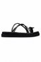 Women's Stoned Butterfly Detailed Cross-Strapped Lightweight Eva Sole Daily Summer Slippers - 3
