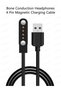 New Magnetic Charging Cable For S10/New X7/Sanag 4 Pin 60CM Bone Conduction Bluetooth Sports Swim... - 8
